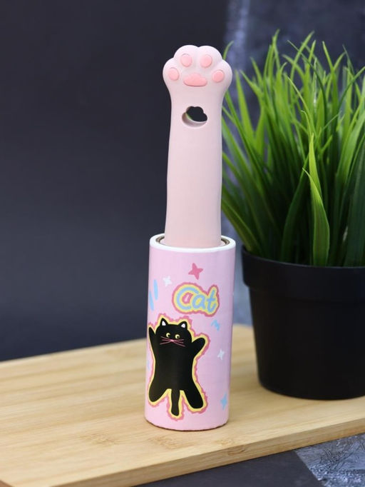 Ролик для чистки одежды "Pink paw", 10 см*60 листов