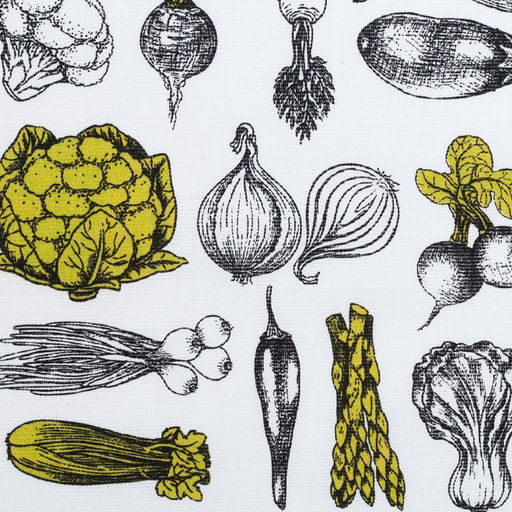 Цена за 2 шт. Полотенце кухонное Овощи 35602 см,100% хлопок, рогожка,162 г/м2 - Доляна фото 3