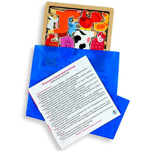 Развивающая игра "Ферма. Деревяшки-развивашки" (Step Kids)