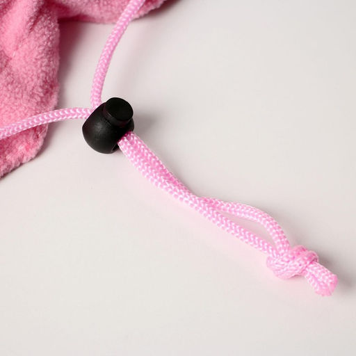 Лежанка для животных на стяжке с ушками, цвет розовый 30-50 см - Пушистое счастье фото 5