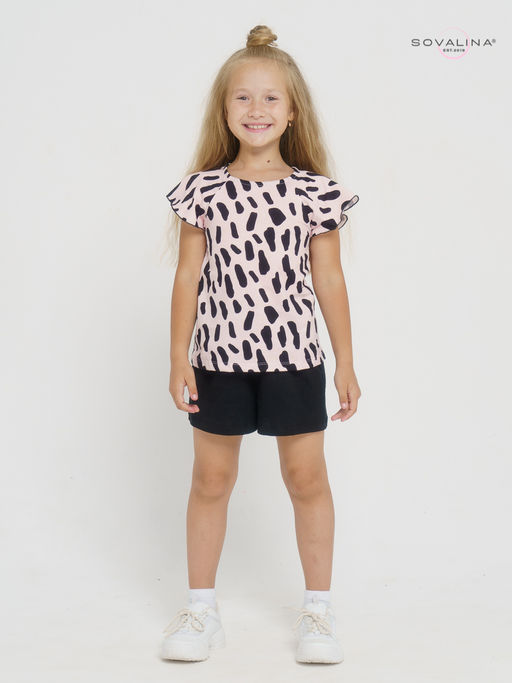 Костюм Дюймовочка черный-коровка - Sovalina фото 7