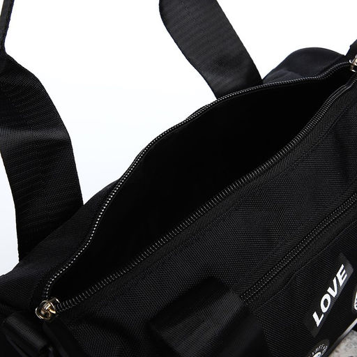 Сумка молодёжная на молнии, цвет чёрный - Simaland фото 5