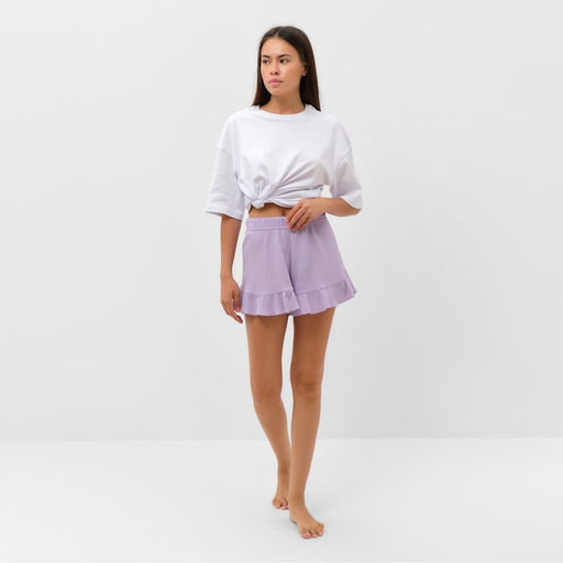 Шорты женские KAFTAN Basic line, размер 46, сиреневые