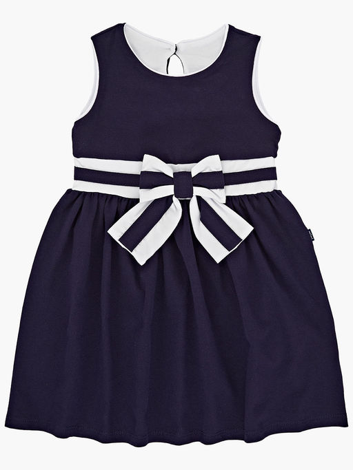 Платье для девочки UD 1552 синий/белый - Mini maxi фото 3