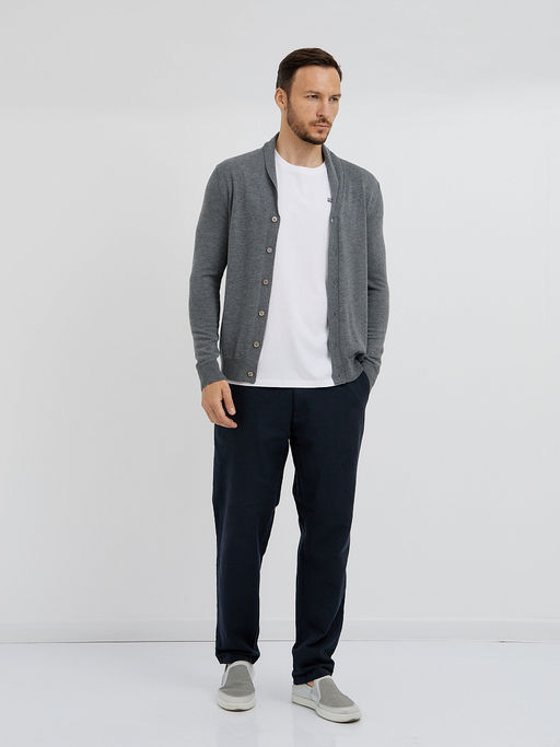 мужской базовый кардиган на пуговицах - Glenfield фото 4