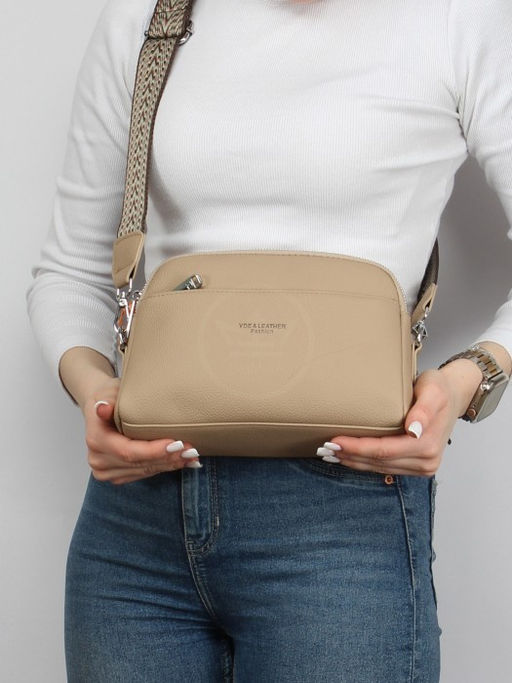 Сумка женская искусственная кожа YDR-2634, 2отд, плеч/ремень, бежевый SALE 264131 - Adelia фото 9