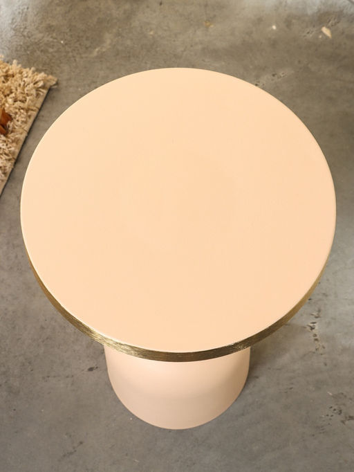 Столик кофейный «Кремовый с золотом», 35×35×58 см