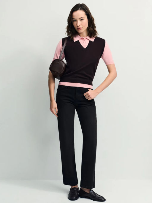 Двухслойный джемпер с вискозой в составе / Zarina