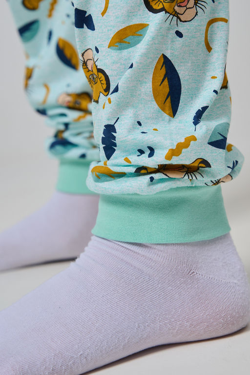 Пижама Кулирка с рибаной длинный рукав