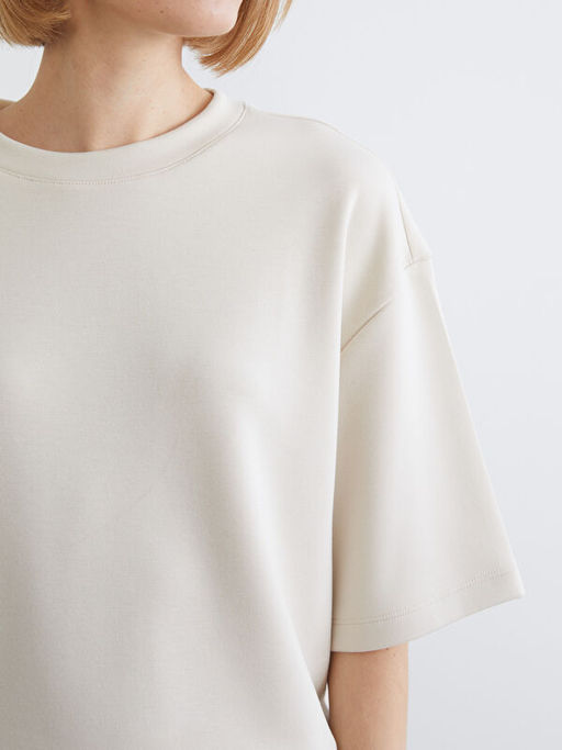 Bisiklet Yaka Kad?n Ti??rt