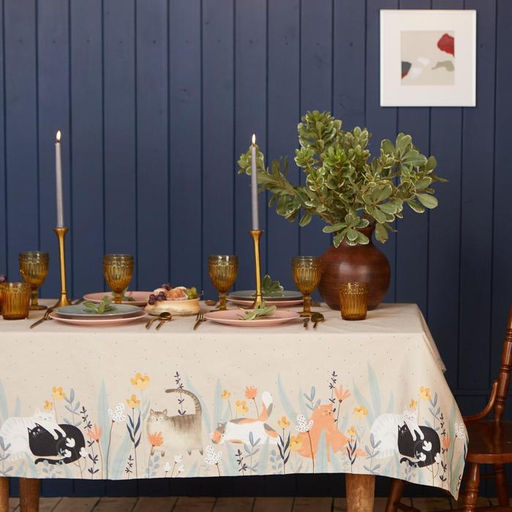 Скатерть Этель Meow149?110 см, 100% хлопок, саржа 190 г/м?