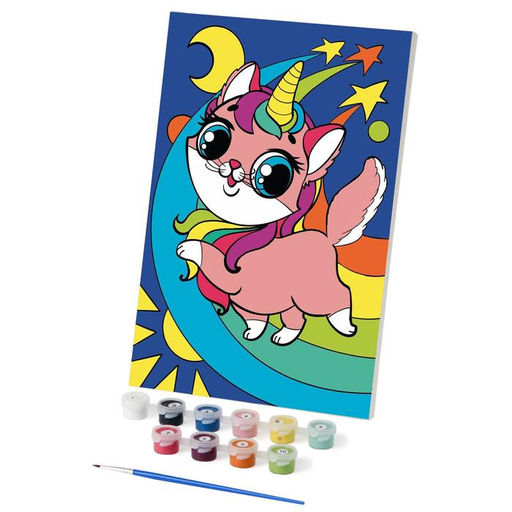 Картина по номерам Кот - единорог 20 30 см
