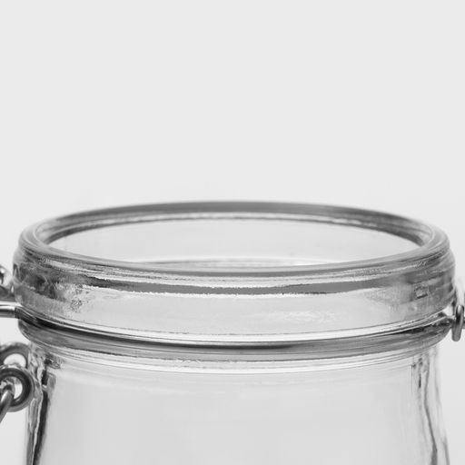 Цена за 12 шт. Банка для сыпучих продуктов Optima, 250 мл, с бугельным замком, стекло