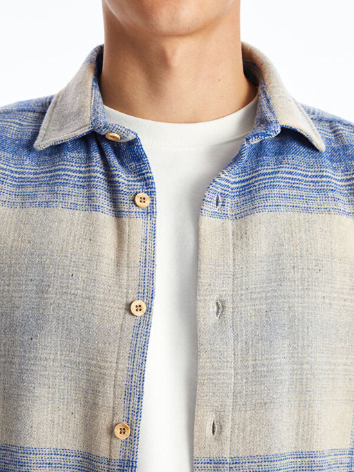 Rahat Kal?p Uzun Kollu Ekose Erkek G?mlek