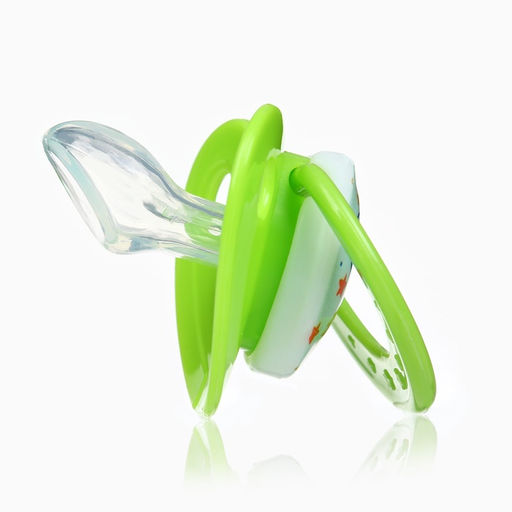 Пустышка ортодонтическая, с колпачком и держателем, от 0 мес.