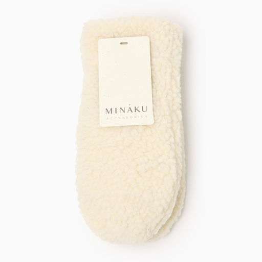 Варежки женские MINAKU, цвет молочный, 24 см