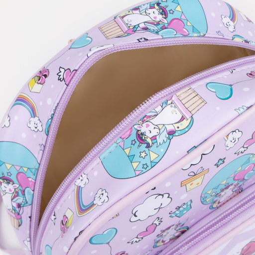 Рюкзак детский на молнии, цвет сиренево-розовый - Simaland фото 4