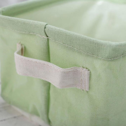 Корзина для хранения с ручками Доляна. Авокадо, 231612 см, фисташковая фото 3