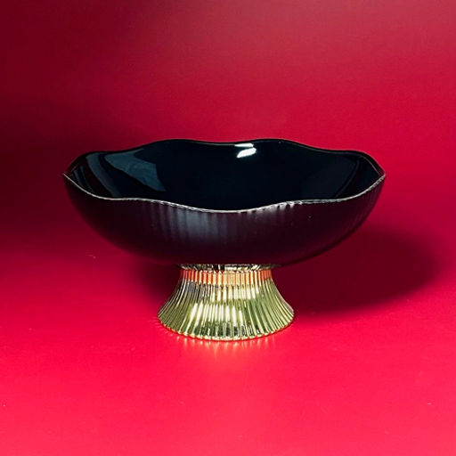 Фруктовница 25,5х13см на ножке MULTICOLOR в под.уп.(х8)Фарфор арт.163-022 /LENARDI/