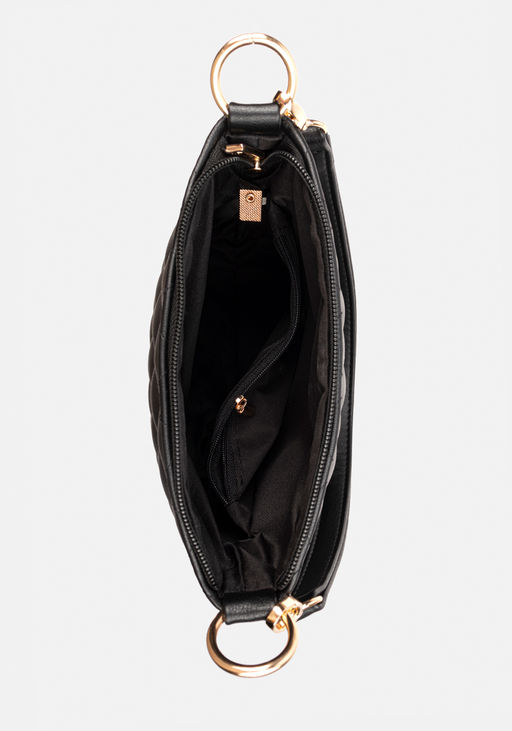 Сумка Модель №1284 | кожзам | стежка | черный | Р871-111c5 | 33335 - L-craft фото 2