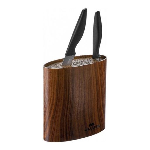 Подставка для ножей овальная Walmer Wood, цвет темное дерево  фото 4
