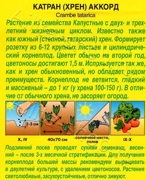 Катран (хрен) Аккорд 0,3г (Аэлита)