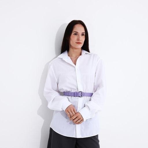 Ремень женский, ширина 3 см, пряжка со вставкой, цвет сиреневый - Simaland фото 3