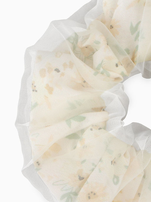 Цена за 2 шт. Резинка для волос «Цветы» бежевая, Принцессы Дисней