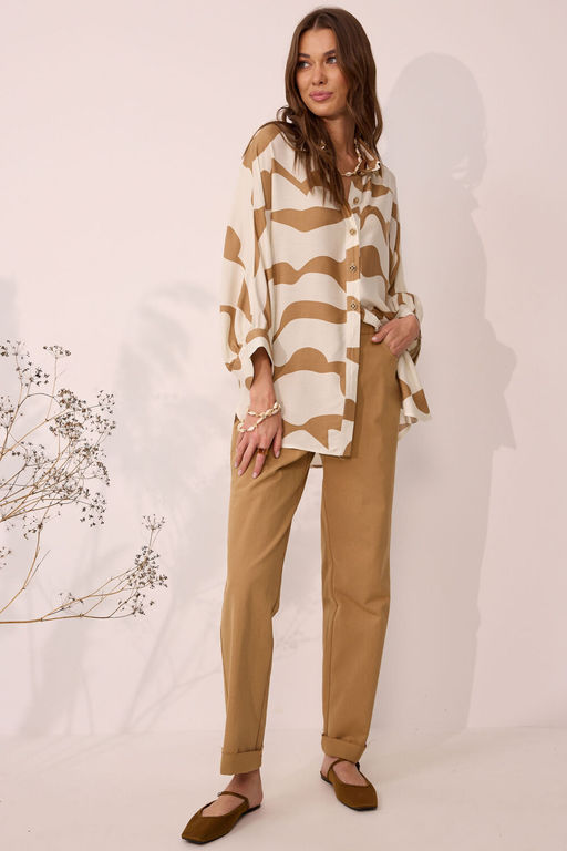 Брюки LYUSHe 4116 коричневый