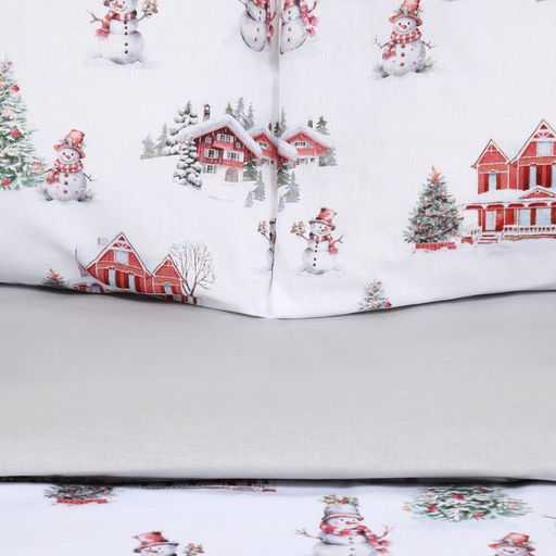 Постельное бельё Этель Funny snowman евро 200х217 см,220х240 см,70х70 см -2 шт,поплин 125 г/м2  фото 8