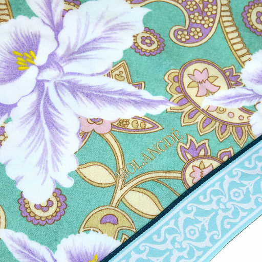 "Япония-2014" Полотенце махровое 70х140см, плотность 300гр/м2, 100% хлопок, "Фантазия", зеленый, Bolangde (Китай)