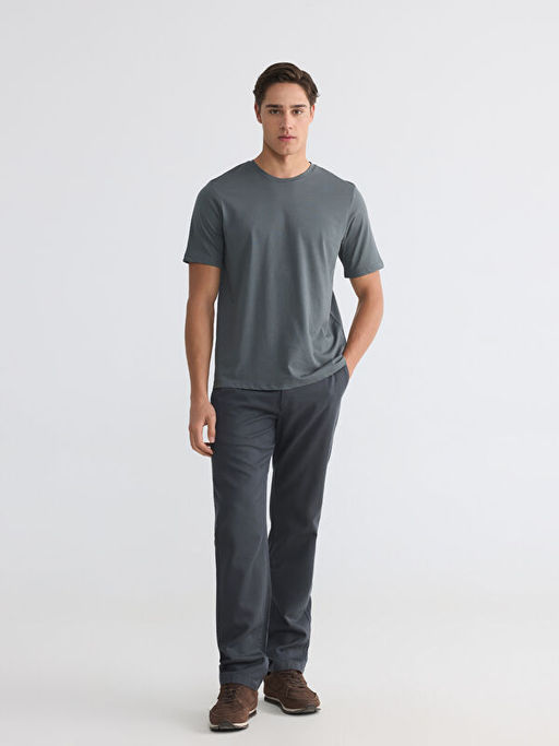 Bisiklet Yaka Penye Erkek Ti??rt