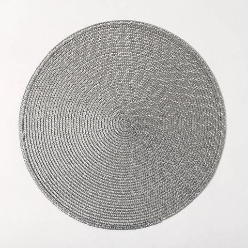 Набор салфеток сервировочных на стол Доляна Рэй, 4 шт, d=38 см, цвет серый  фото 2