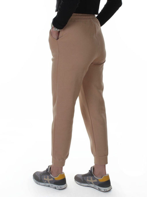 2510-K BEIGE Брюки спортивные утепленные женские (85% хлопок, 10% полиэстер, 5% спандекс)