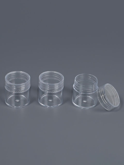 Цена за 2 шт. Набор баночек для мелочей, d=2.5×3 см, 6 мл, 3 шт., прозрачный