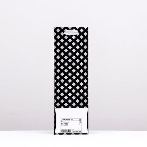 Пакет под бутылку Cell, чёрно-белый 10,5 x 33 x 8,5 см - Simaland фото 2