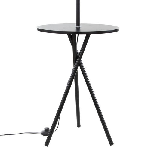 Торшер напольный BayerLux «Патрисиа» со столиком, 1×15 Вт, Е27, черный/красный, 40×40×157 см