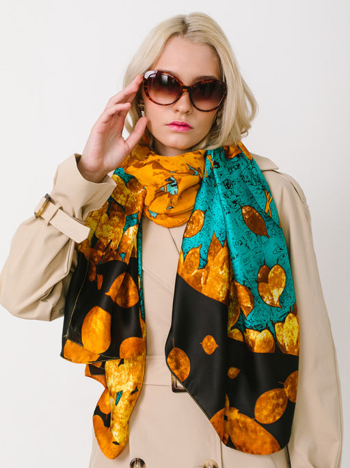 Большой, мягкий, тонкий и очень нежный двусторонний палантин - Tantino фото 5