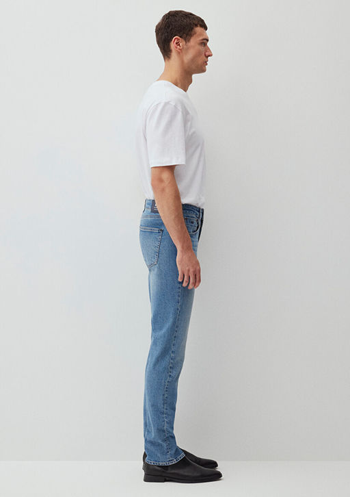 Dylan Classic Denim Puslu Indigo Mavisi Jean Pantolon  фото 6