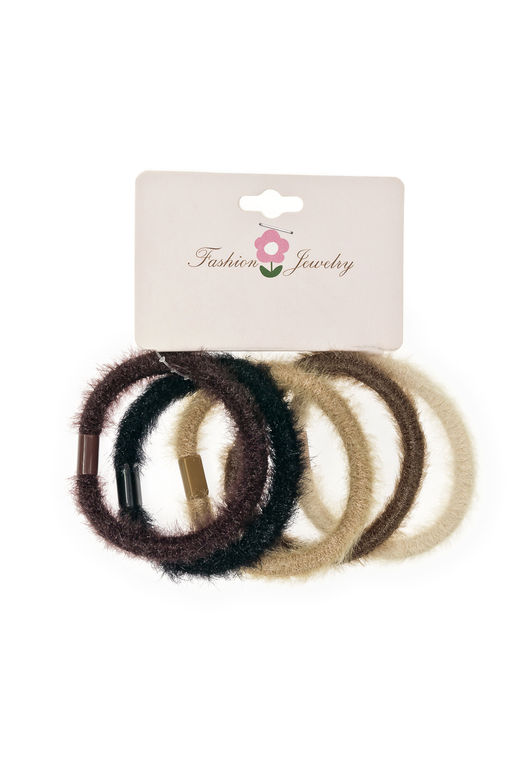 Резинки для волос 5 см (5 шт) SF-7809, ассорти №9 - Больше подарков фото 2