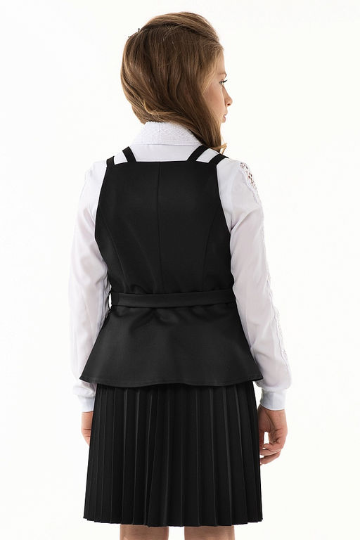 Школьный жилет для девочки Mooriposh, модель 1114