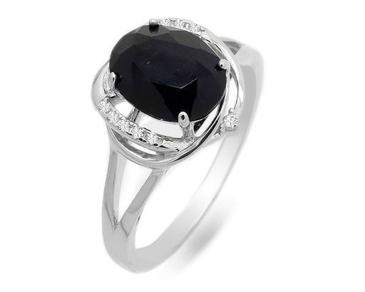 Кольцо из серебра оникс, МЦВ958