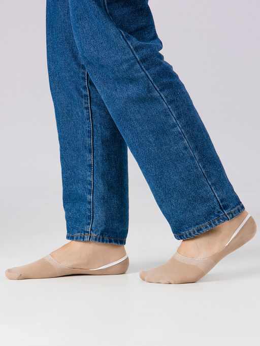 Цена за 5 пар! Подследники мужские бежевые - Mark formelle фото 2