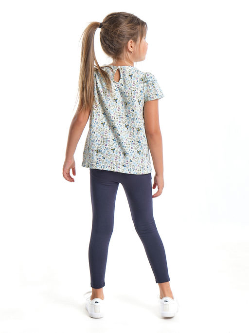 Комплект для девочки детский сад UD 1841 зеленые цветочки - Mini maxi фото 2