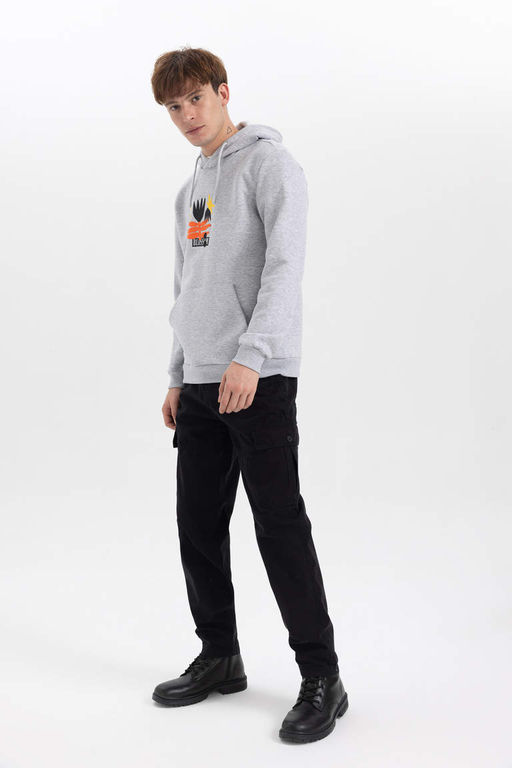 Прямые габардиновые брюки с карманами-карго и карманами Relax Fit - Defacto фото 3