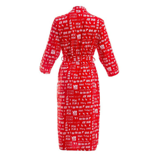 Халат домашний женский KAFTAN Give joy, размер 40-42, красный