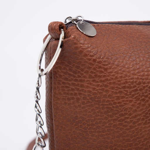 Сумка кросс-боди на молнии, цвет коричневый - Simaland фото 4