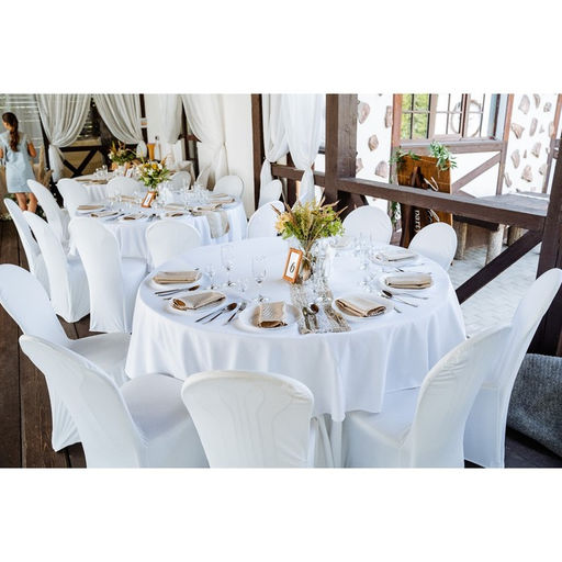 Чехол свадебный на стул, 100×40 см, белый
