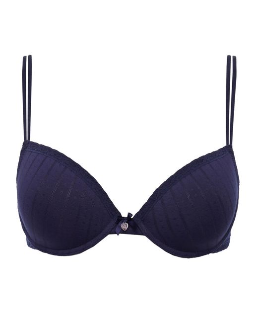 Темно-синий хлопковый бюстгальтер - Deseo фото 2