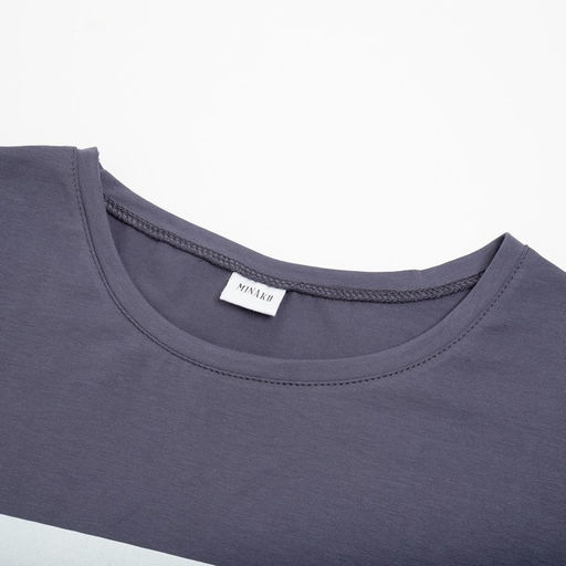 Футболка мужская MINAKU "Text" цвет серый, р-р 54